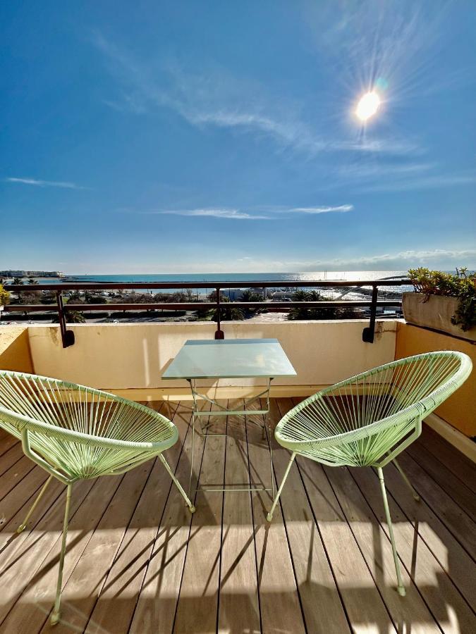 Superbe T2 Avec Terrasse Et Vue Su Mer Quartier Des Quilles A Sète Kültér fotó